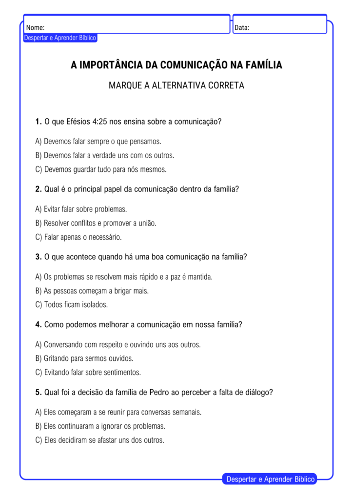 Atividades Para Adolescentes e Gabaritos (1)